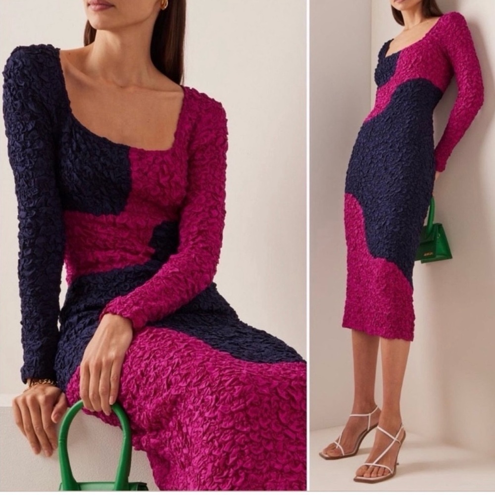 Mara Hoffman Amy Popcorn Freya Dress In Multicolor Size XS Stretchy NEW.